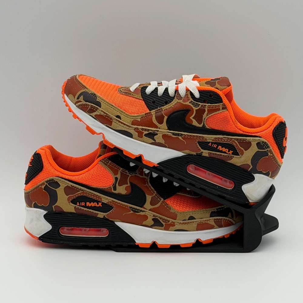 Nike Air Max 90 Orange Duck Camo 2020 - CW4039-800 - Size 7M/8.5W - Authentic - Picture 2 of 14